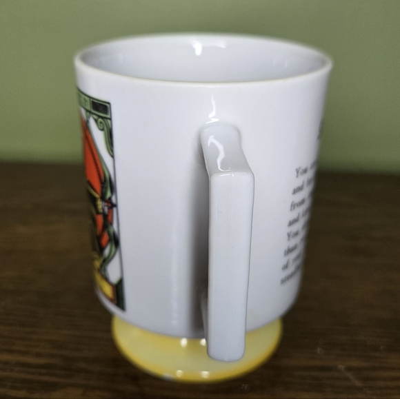 Sagittarius Zodiac Mug with Square Handle And Yellow Base - Picture 4 of 8